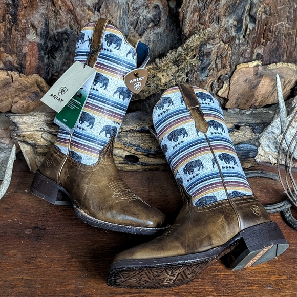 NIB Ariat circuit Savannah cowboy boots 6.5B - Picture 6 of 10